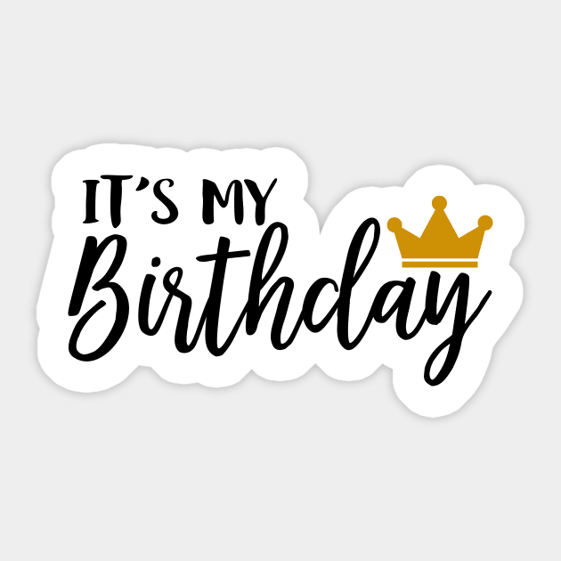 Its My Birthday Sticker by Coral Graphics